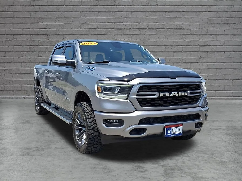 Used 2022 Billet Silver Metallic Clearcoat Ram Big Horn image 2
