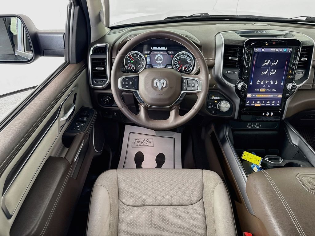 Used 2025 Diamond Black Crystal Pearlcoat Ram Laramie image 4