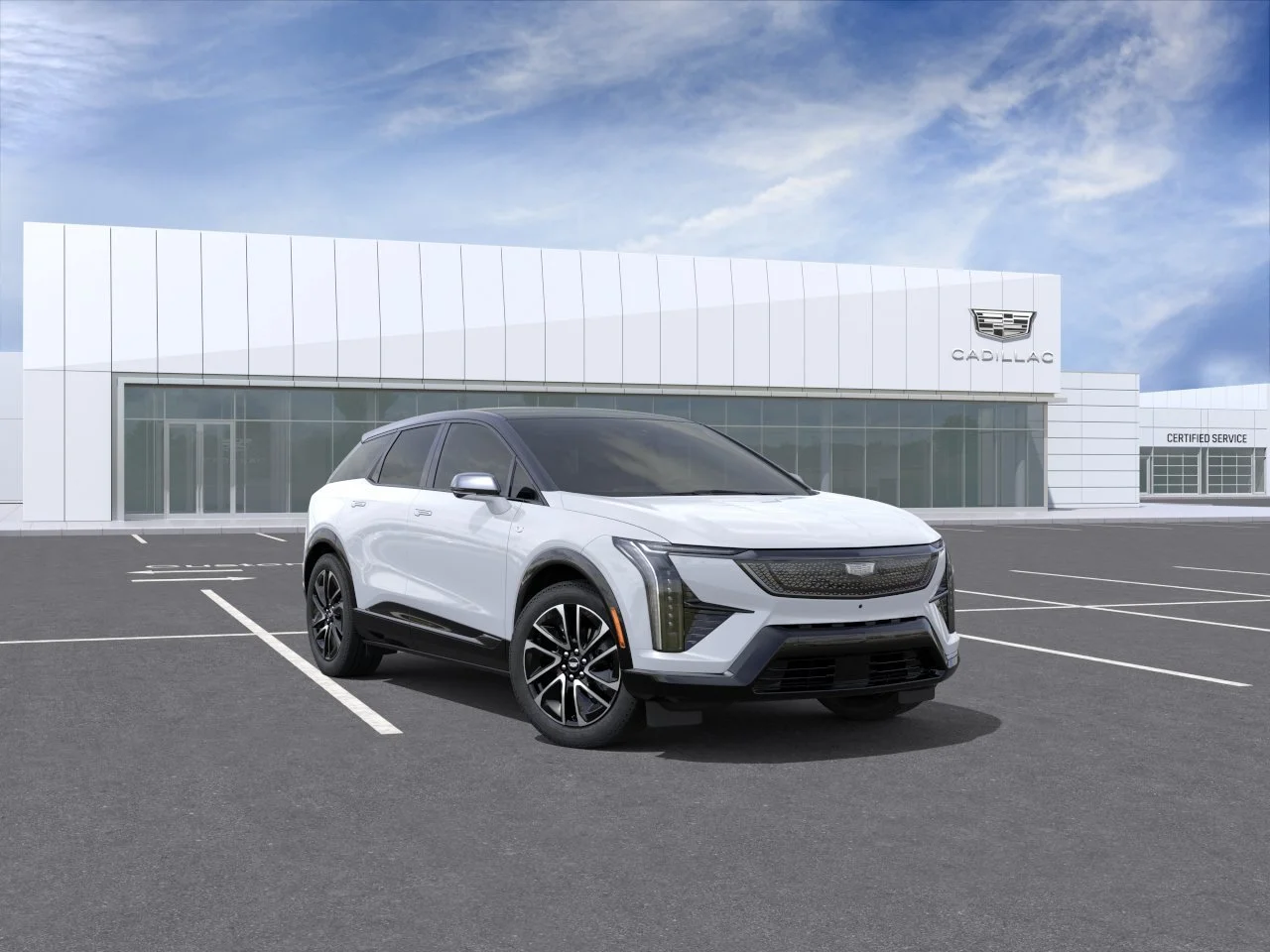 New 2026 Vibrant White Tricoat Cadillac Sport image 2