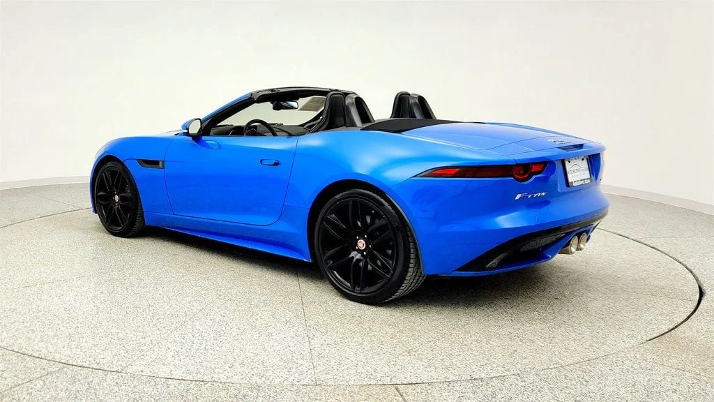 Used 2018 Ultra Blue Metallic Jaguar Convertible Automatic R-Dynamic w/ Exterior Black Design Package image 7