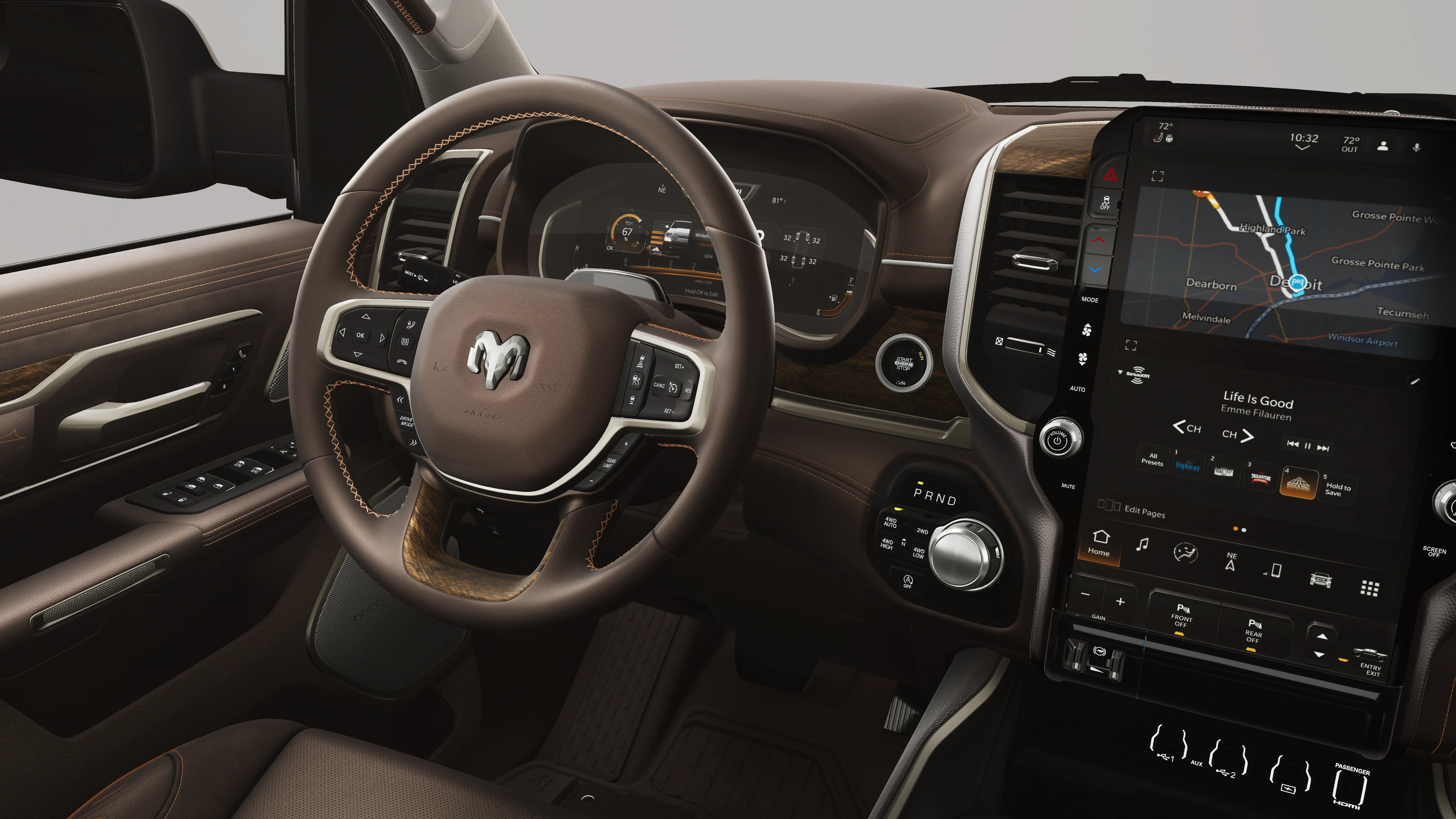 New 2026 Ivory White Tri-Coat Pearl-Coat Exterior Paint RAM Limited Longhorn image 9