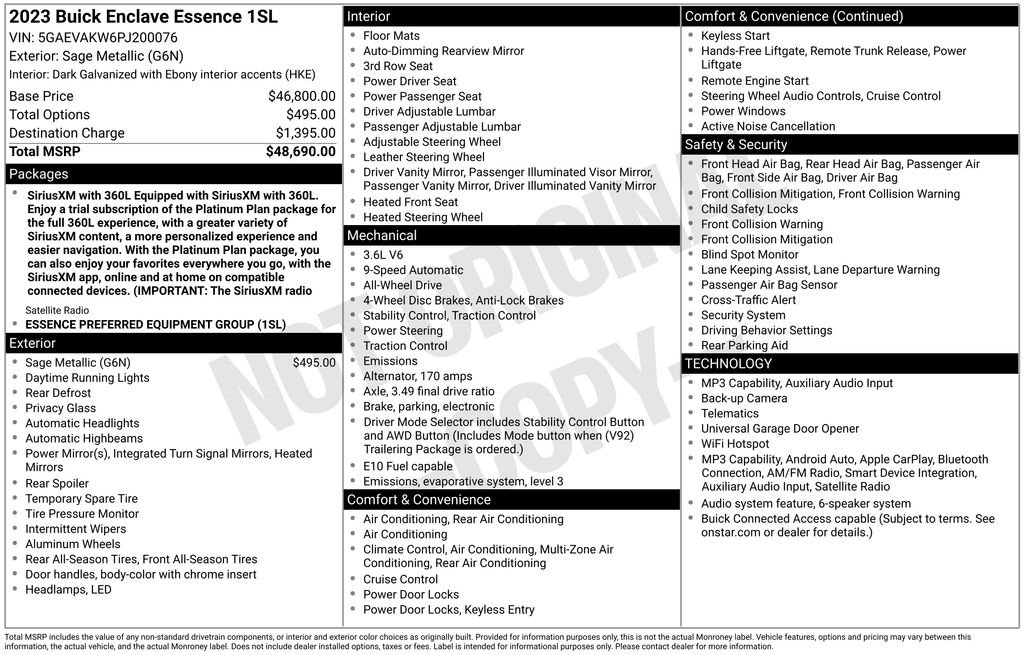 Used 2023 Green Buick Essence image 38