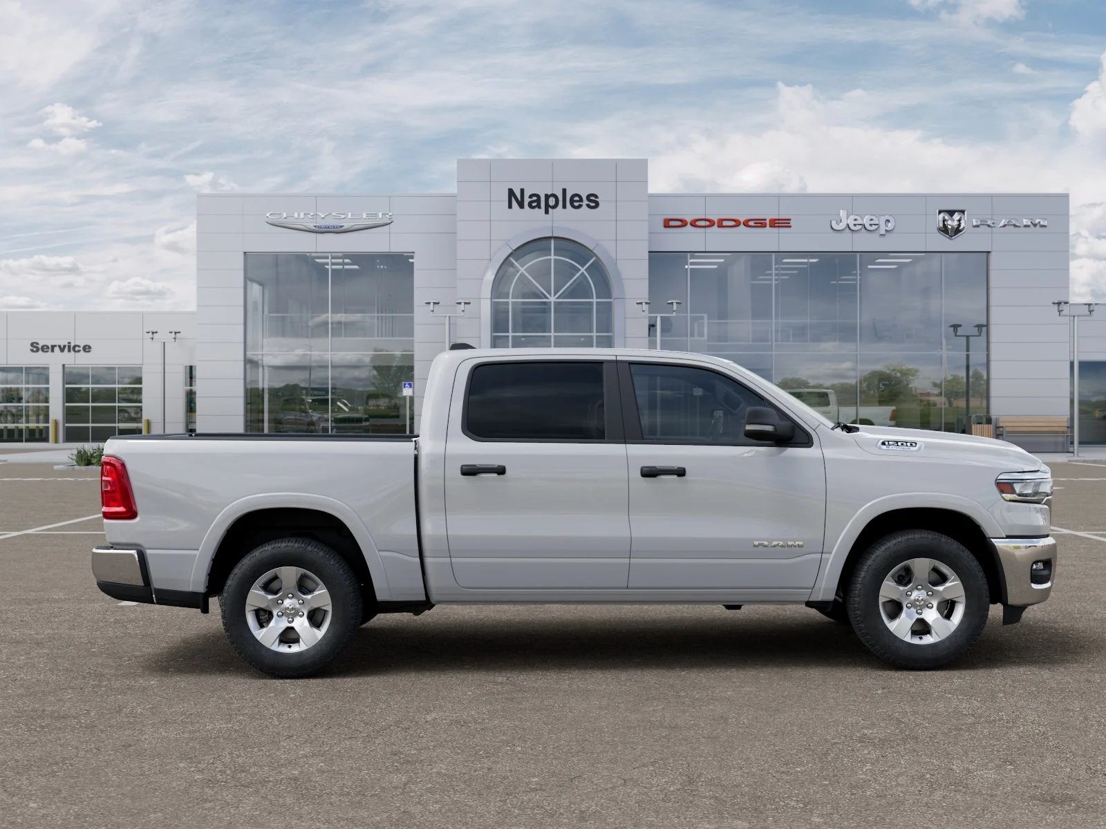 New 2026 Bright White Clear-Coat Exterior Paint RAM Big Horn image 47