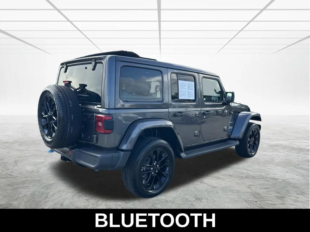 Used 2022 Gray Jeep Unlimited Sahara 4xe image 5