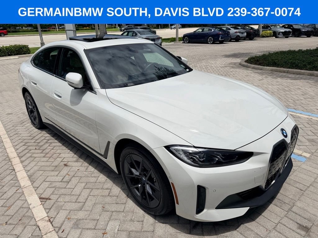 Certified 2023 BMW i4 40 with VIN WBY73AW04PFP77614 for sale in Naples, FL