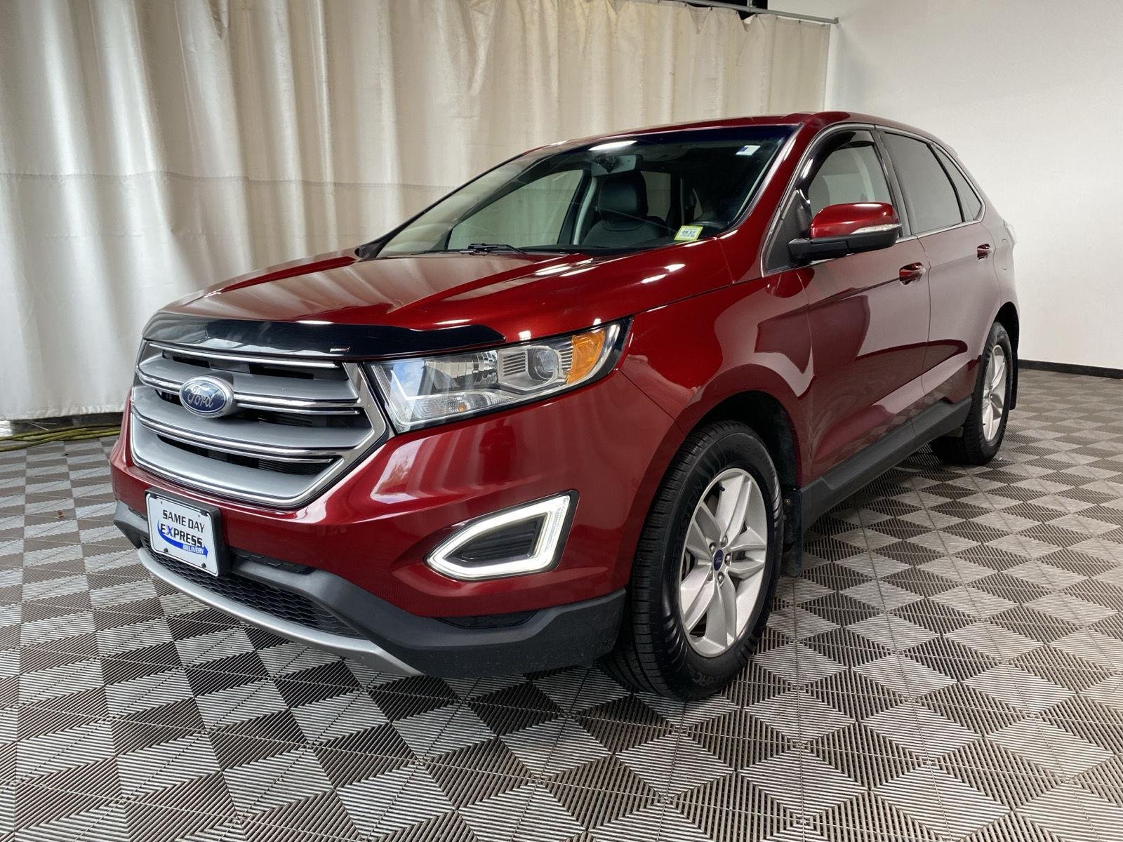 Used 2018 Ruby Red Metallic Tinted Clearcoat Ford SEL image 3