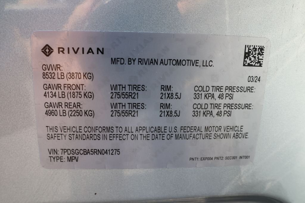 Used 2024  Rivian Adventure Dual Motor Max Pack image 41