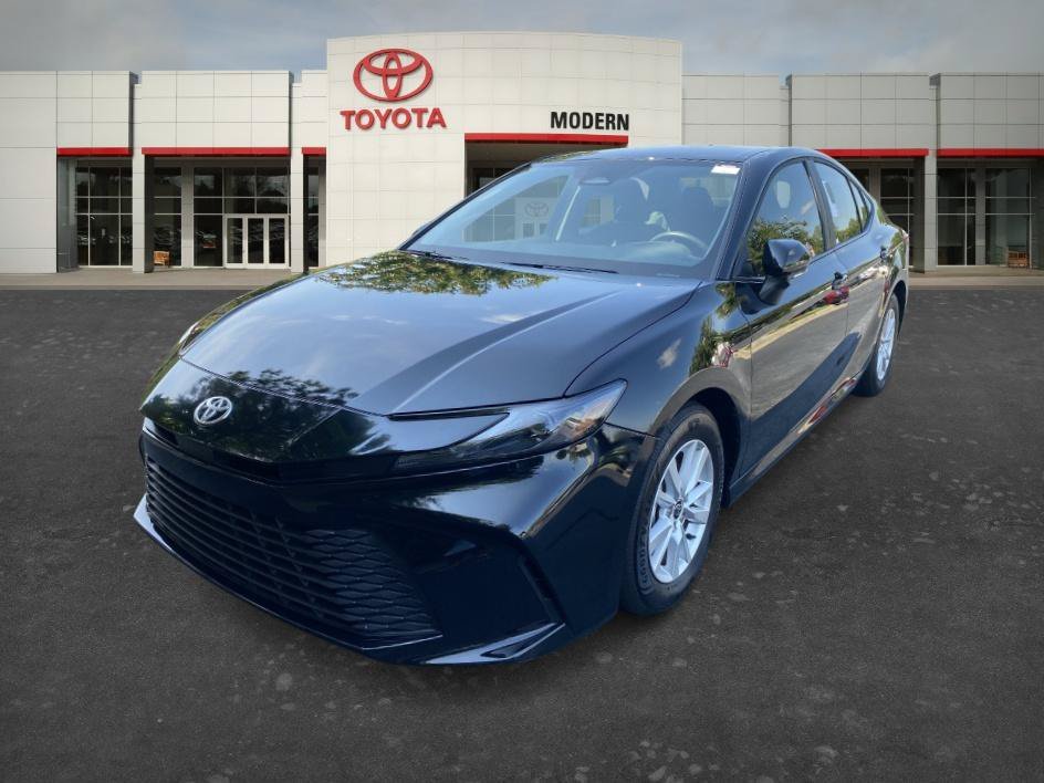 Used 2025 Midnight Black Metallic Toyota LE image 1