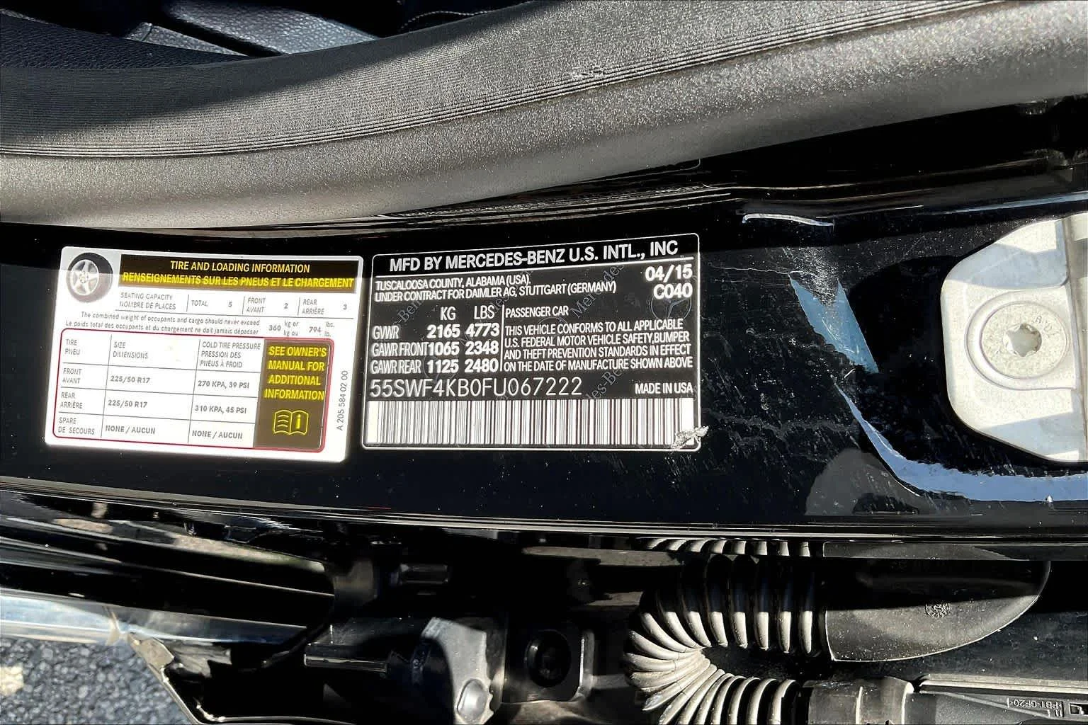 Used 2015 Obsidian Black Metallic Mercedes-Benz C 300 image 63