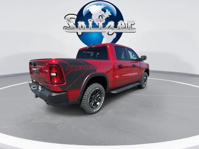 New 2026 Molten Red Pearl-Coat Exterior Paint RAM Rebel image 4