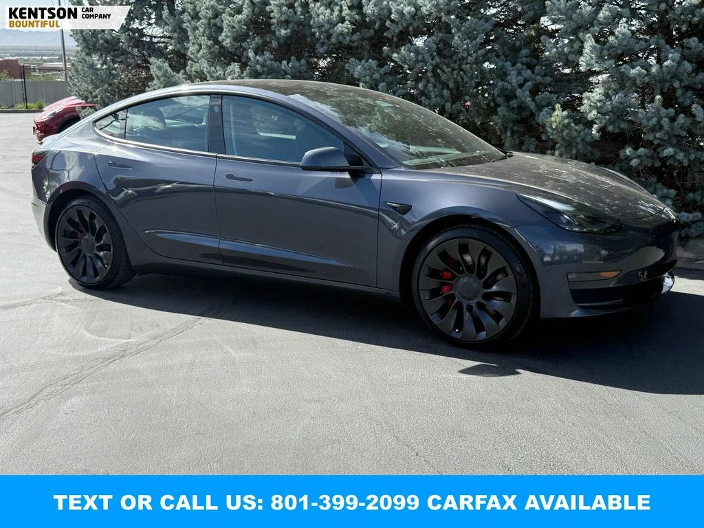 Used 2023 Gray Tesla Performance image 11