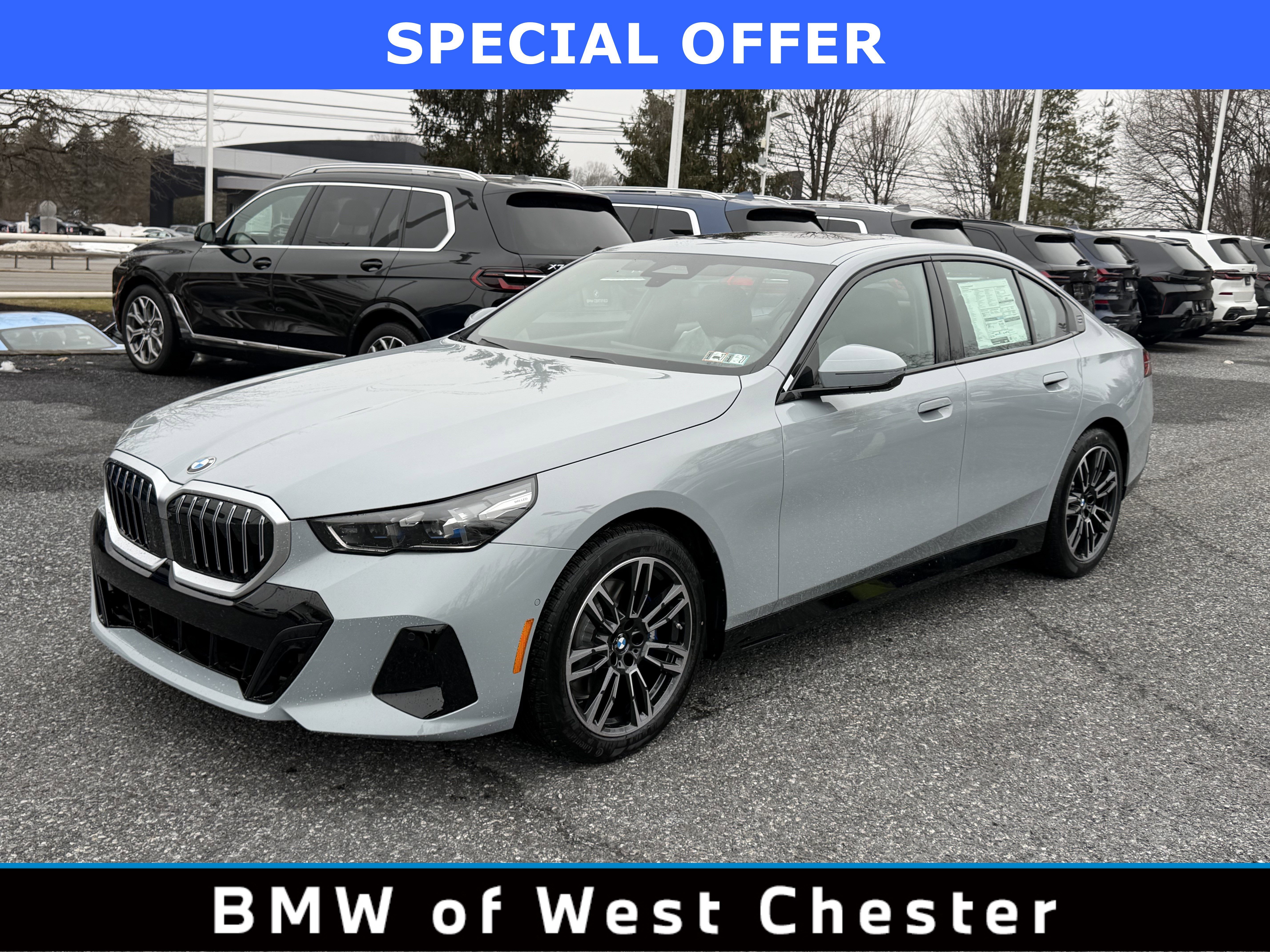 New 2026 Brooklyn Grey Metallic BMW 530i xDrive image 1