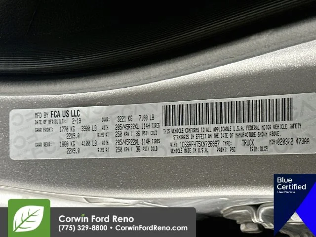 Used 2019 Billet Silver Metallic Clearcoat Ram Limited image 37