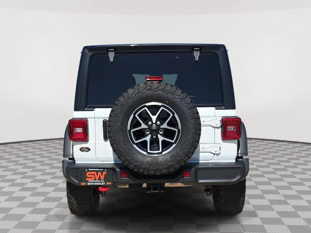 Used 2024 Bright White Clearcoat Jeep Rubicon image 6