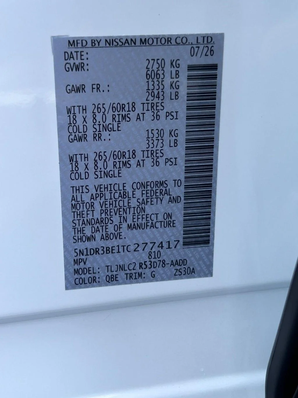 New 2026 Everest White Pearl TriCoat Nissan Rock Creek® image 20