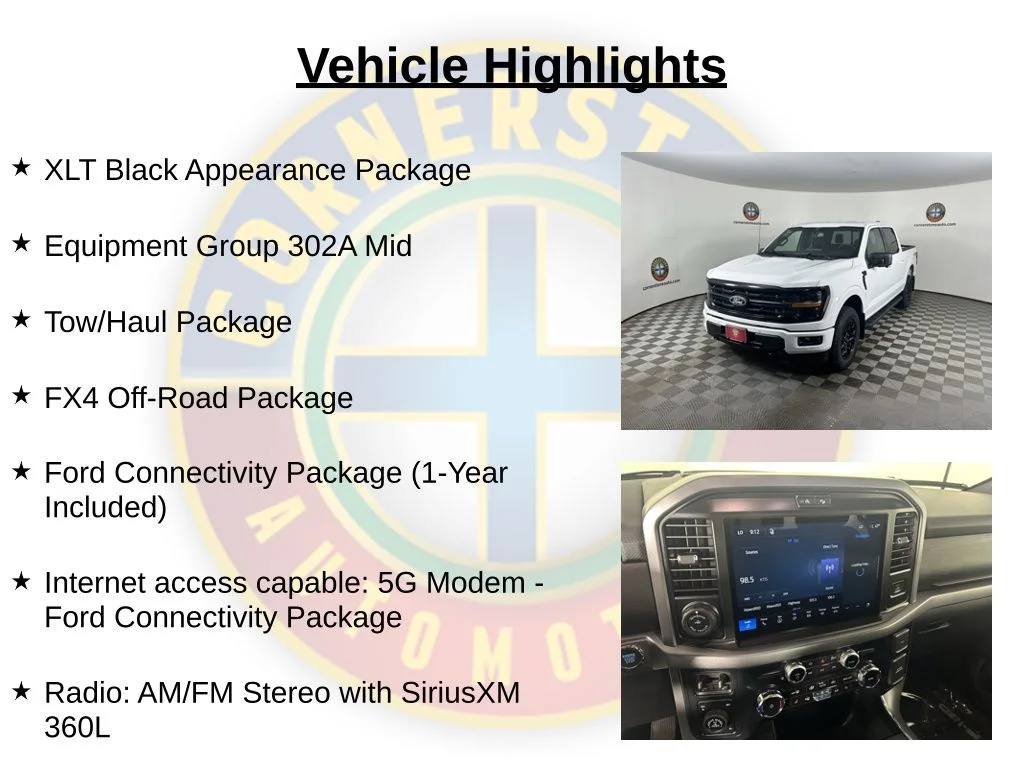 New 2026 White Ford XLT image 2