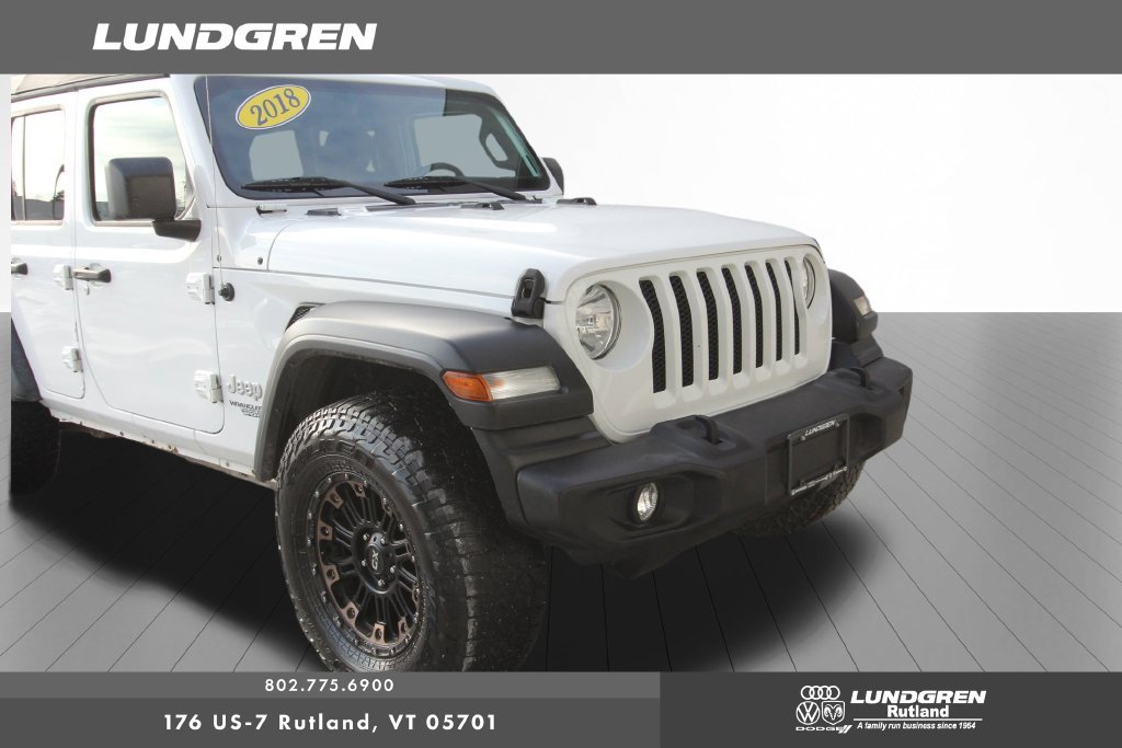 Used 2018 White Jeep Unlimited Sport S image 36