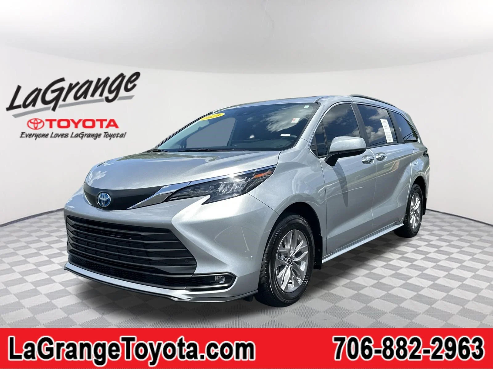 Certified Used 2025 Celestial Silver Metallic Toyota XLE 8-Passenger image 1