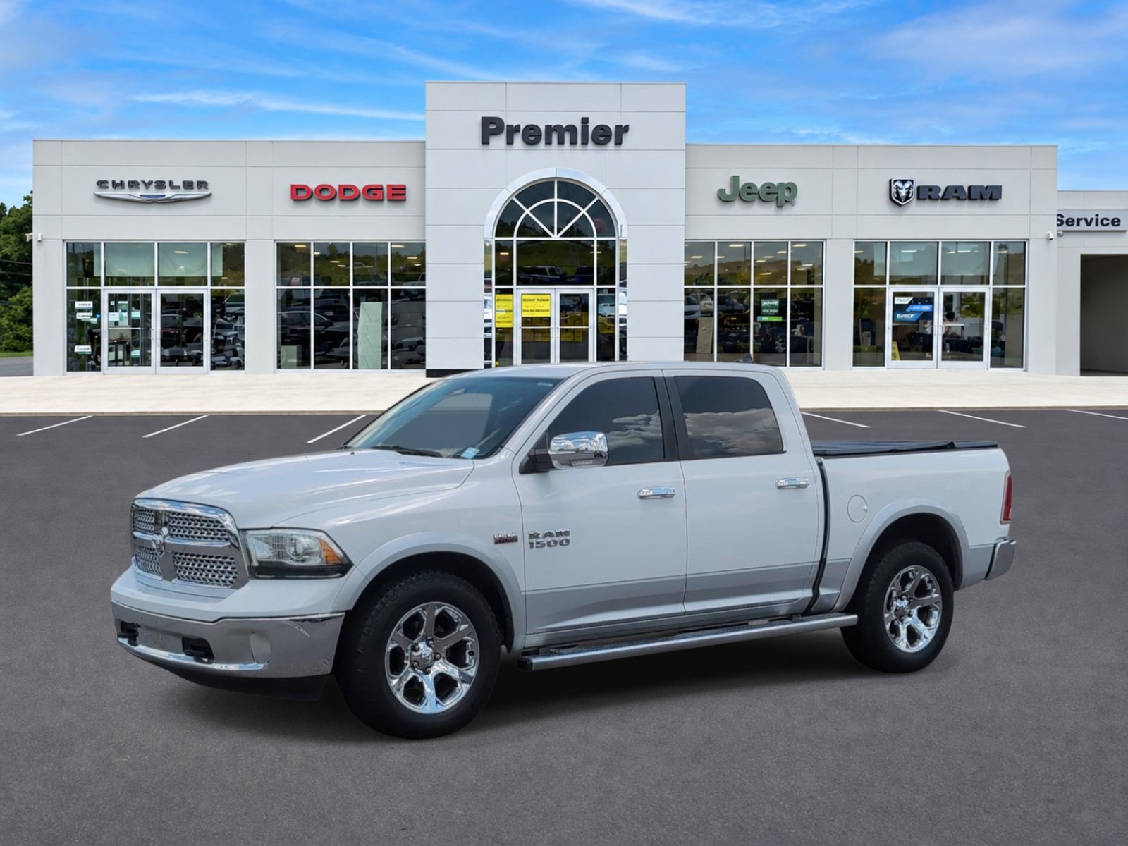 Used 2015 Bright White Clearcoat Ram Laramie image 1