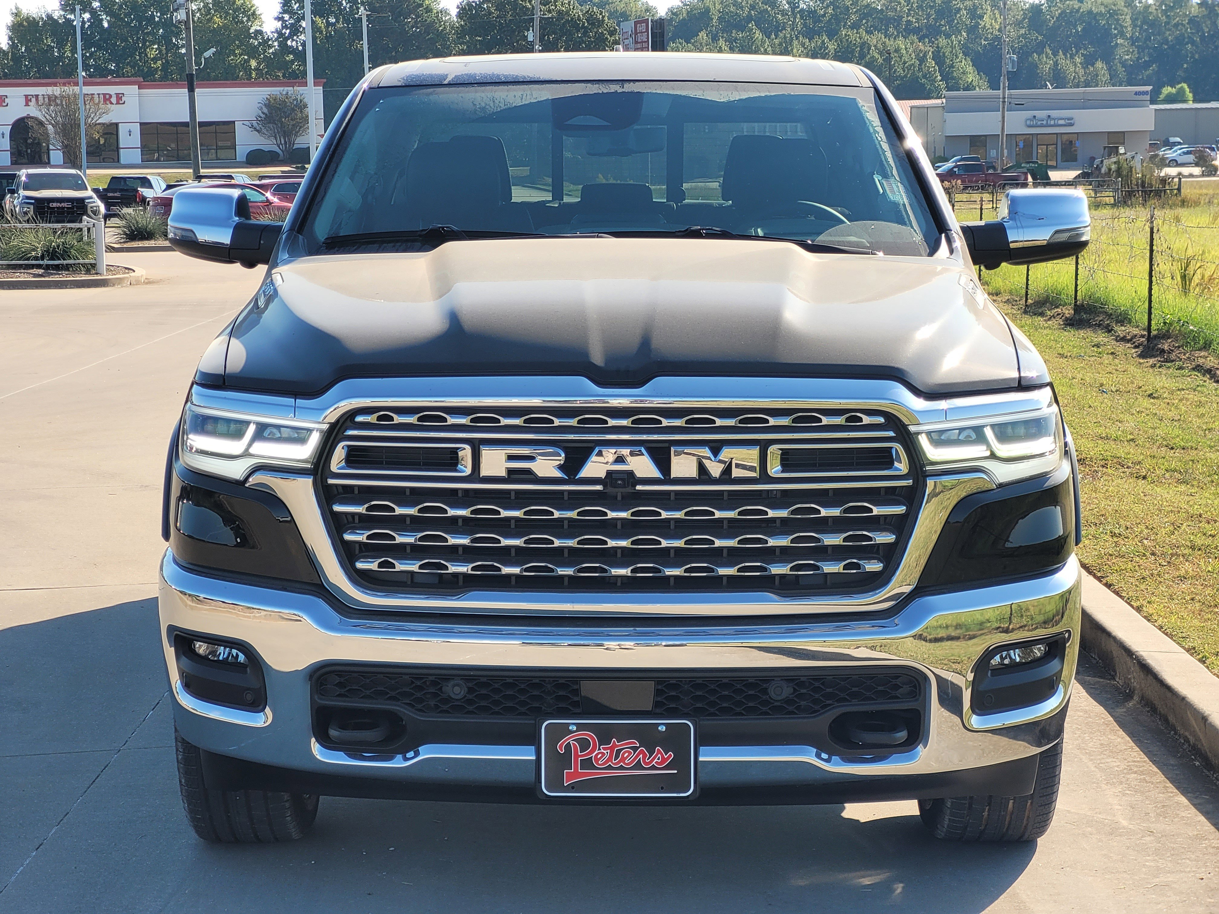 New 2026 Diamond Black Crystal Pearlcoat Ram Longhorn image 2