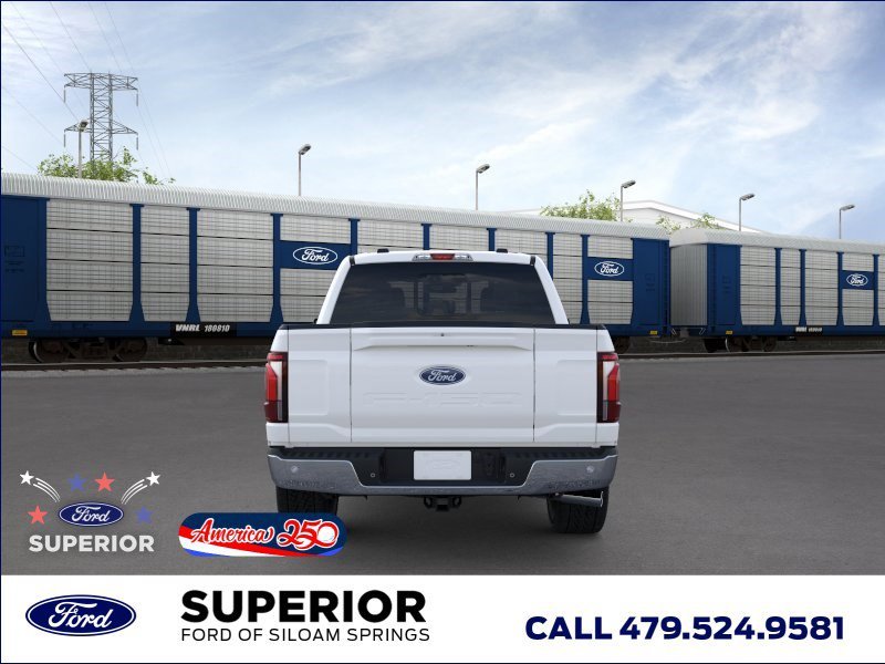 New 2026 Star White Metallic Tri-Coat Ford LARIAT image 5