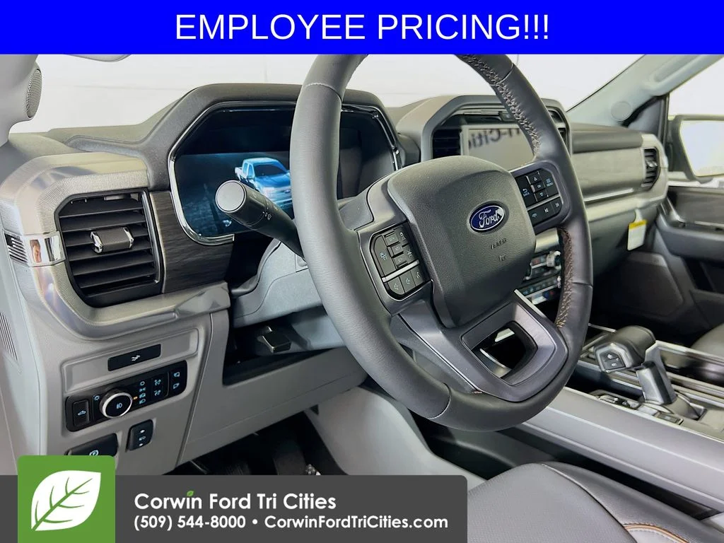 New 2026 Star White Metallic Tri-Coat Ford Lariat image 3