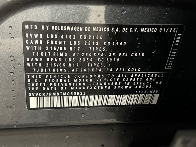New 2026 Gray Volkswagen 2.0T S image 20