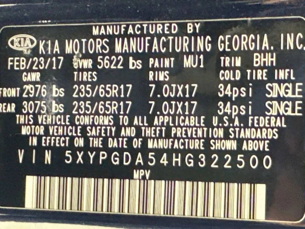 Used 2017 Blue Kia LX image 36