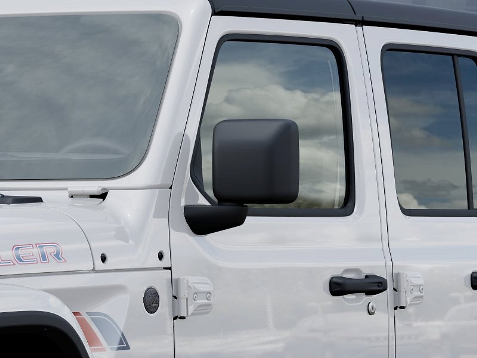 New 2026 Bright White Clear-Coat Exterior Paint Jeep 4-Door Willys 