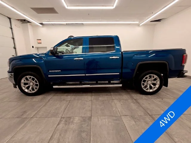 Used 2018 Stone Blue Metallic GMC SLT image 2