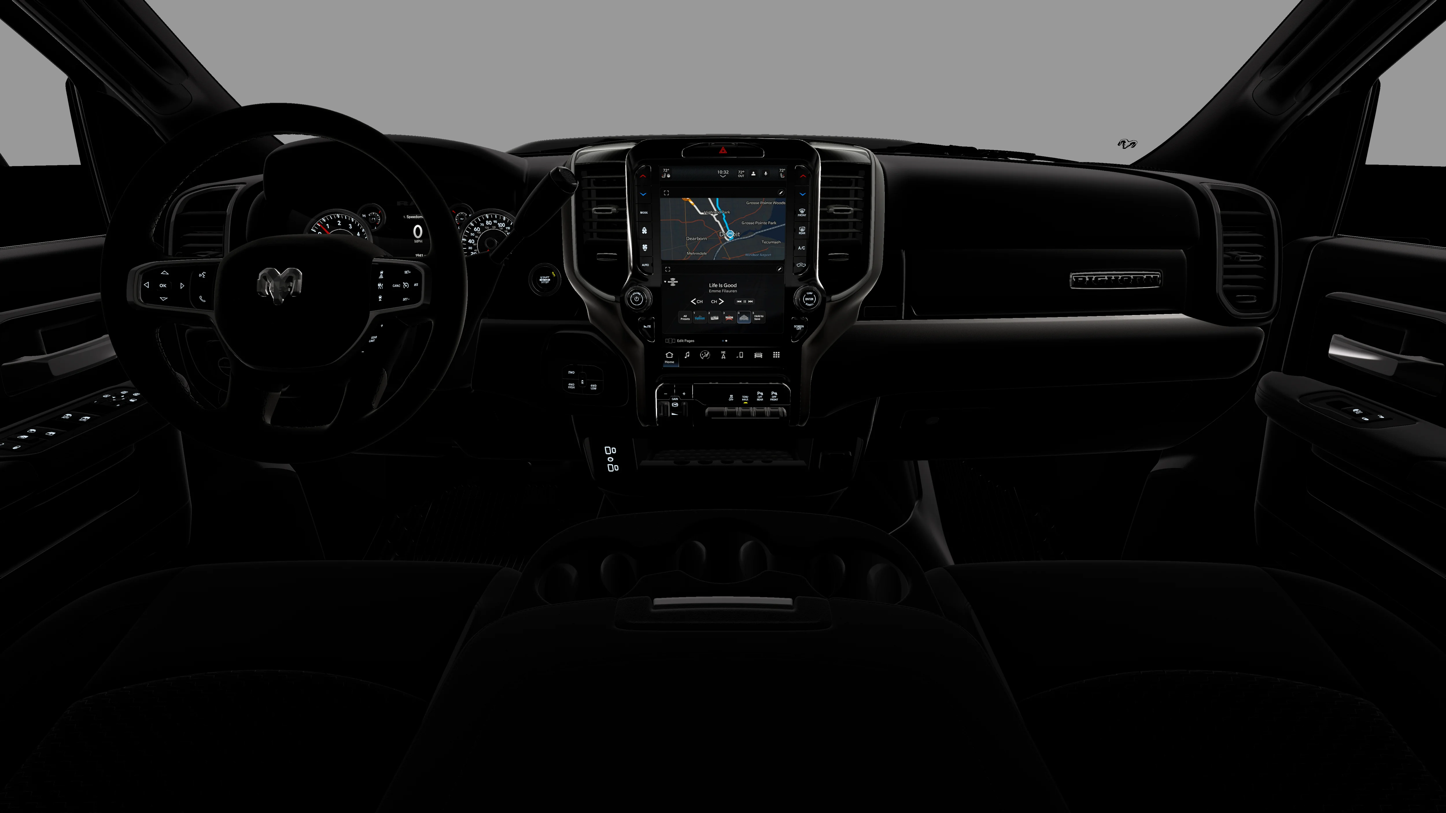 New 2026 Diamond Black Crystal Pearl-Coat Exterior Paint RAM BIG HORN image 18