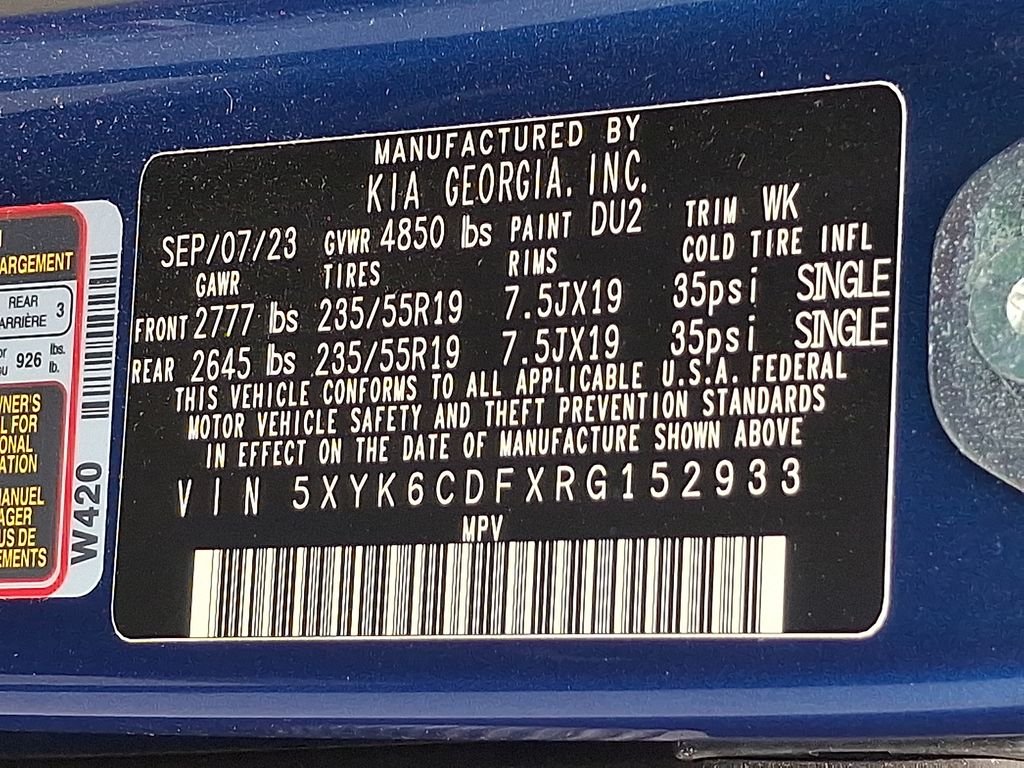 Certified Used 2024 Blue Kia X-Line image 28