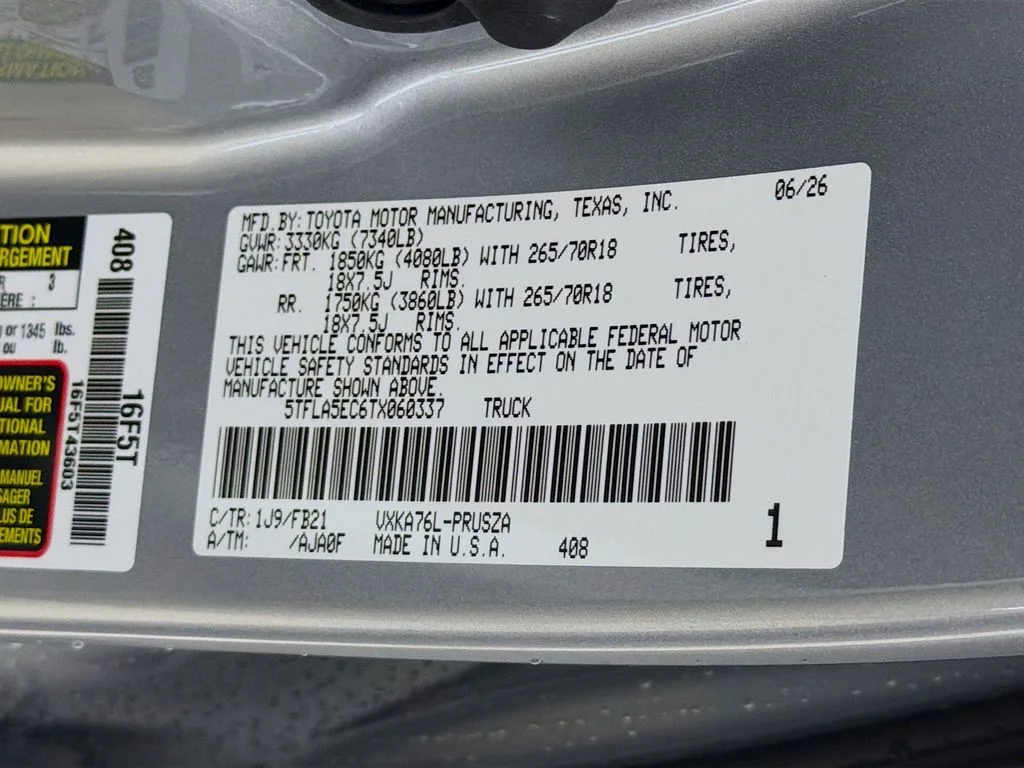 New 2026 Silver Toyota SR5 image 28