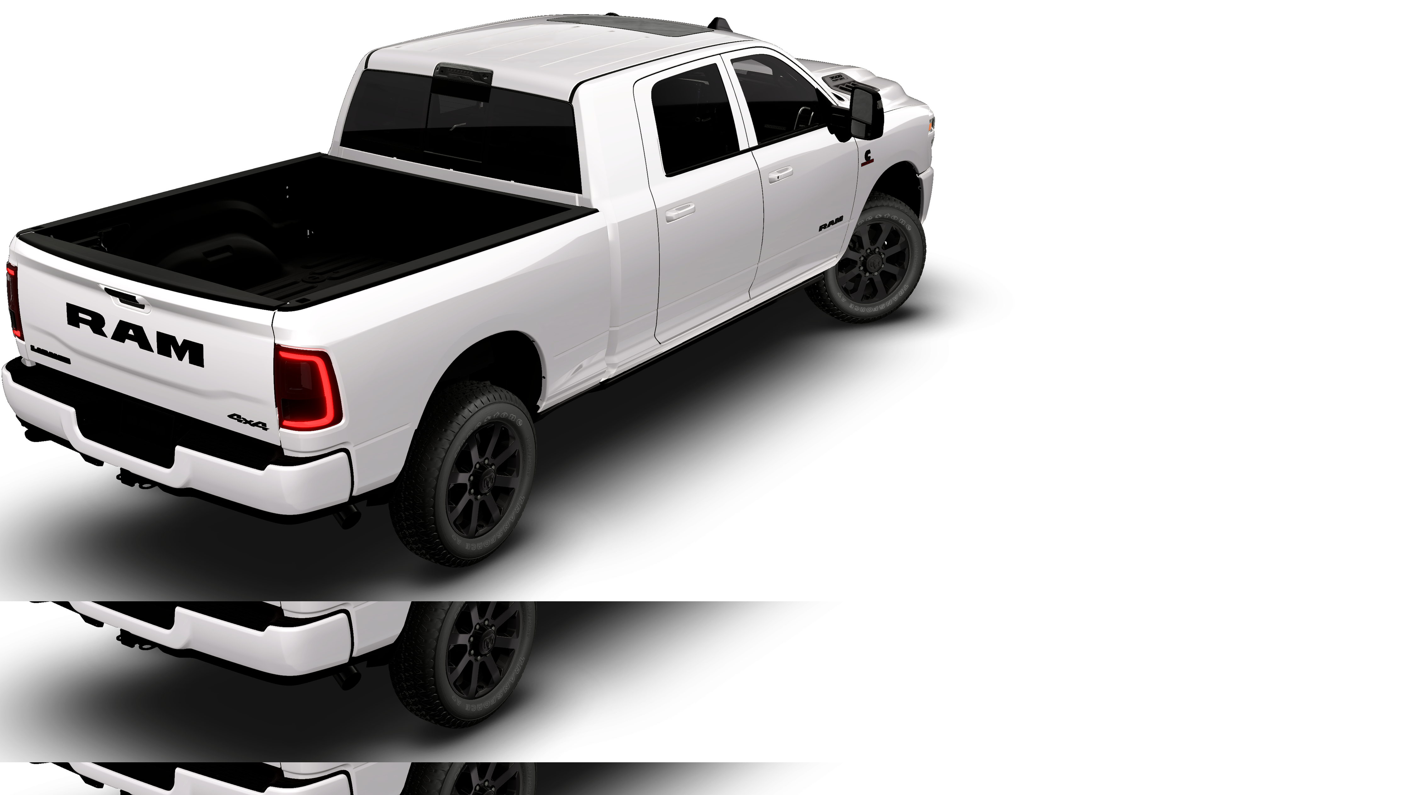 New 2026 Bright White Clear-Coat Exterior Paint RAM LARAMIE image 14