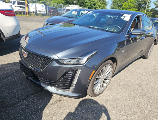 Used 2022 Gray Cadillac Premium Luxury image 1