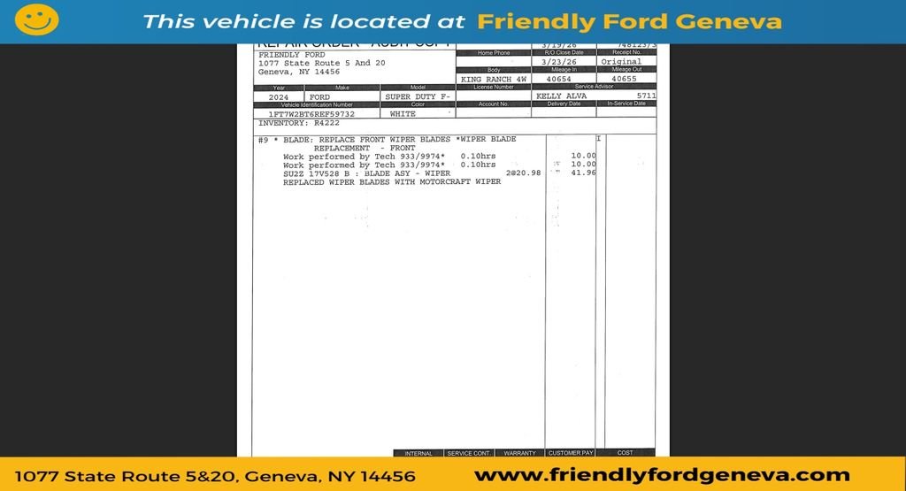 Used 2024 White Ford Lariat image 5
