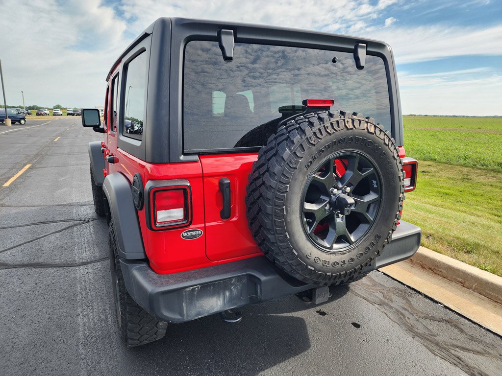 Used 2021 Firecracker Red Clearcoat Jeep Unlimited Willys image 3