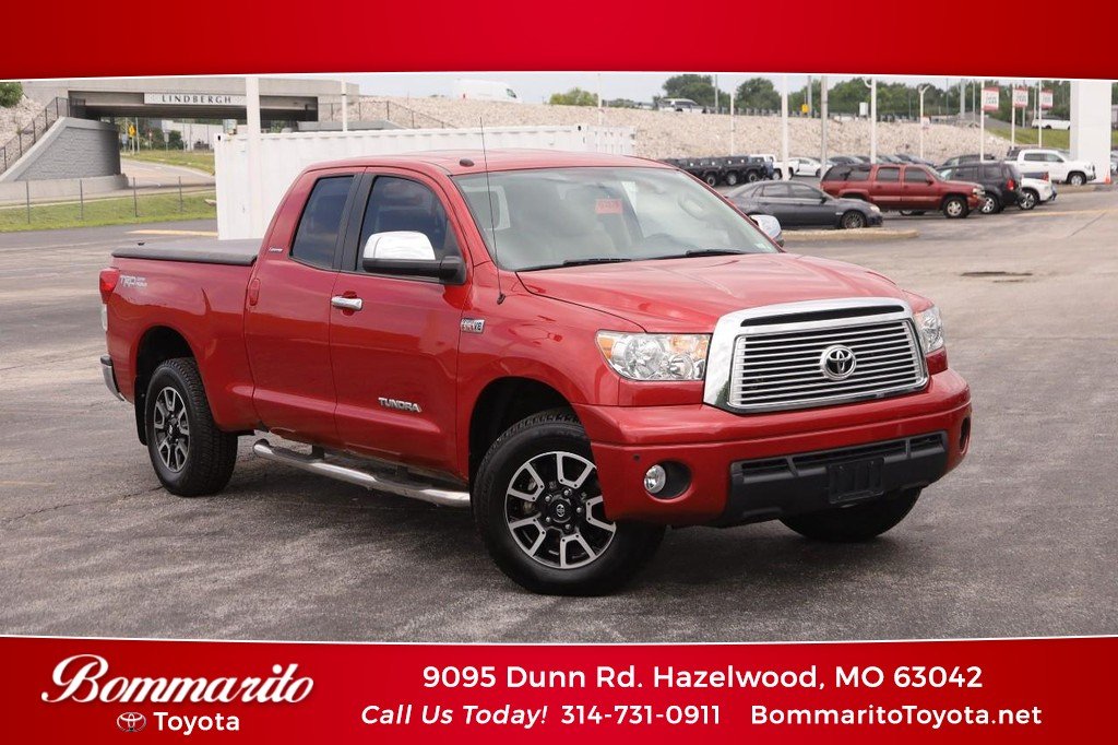 Used 2012 Barcelona Red Metallic Toyota Double Cab 5.7L V8 6-Spd AT LTD (Natl) image 1
