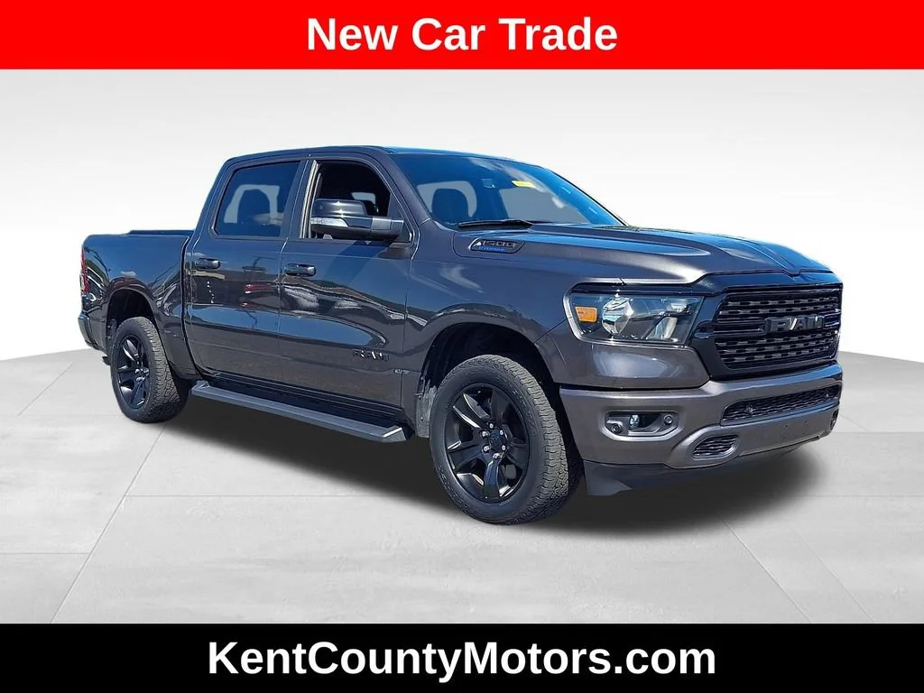 Used 2022 Granite Crystal Metallic Clearcoat Ram Big Horn image 1