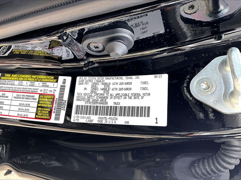Used 2023 Black Toyota Platinum image 37