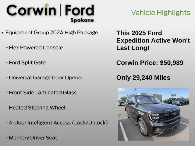Used 2025 Dark Matter Gray Metallic Ford Active image 10