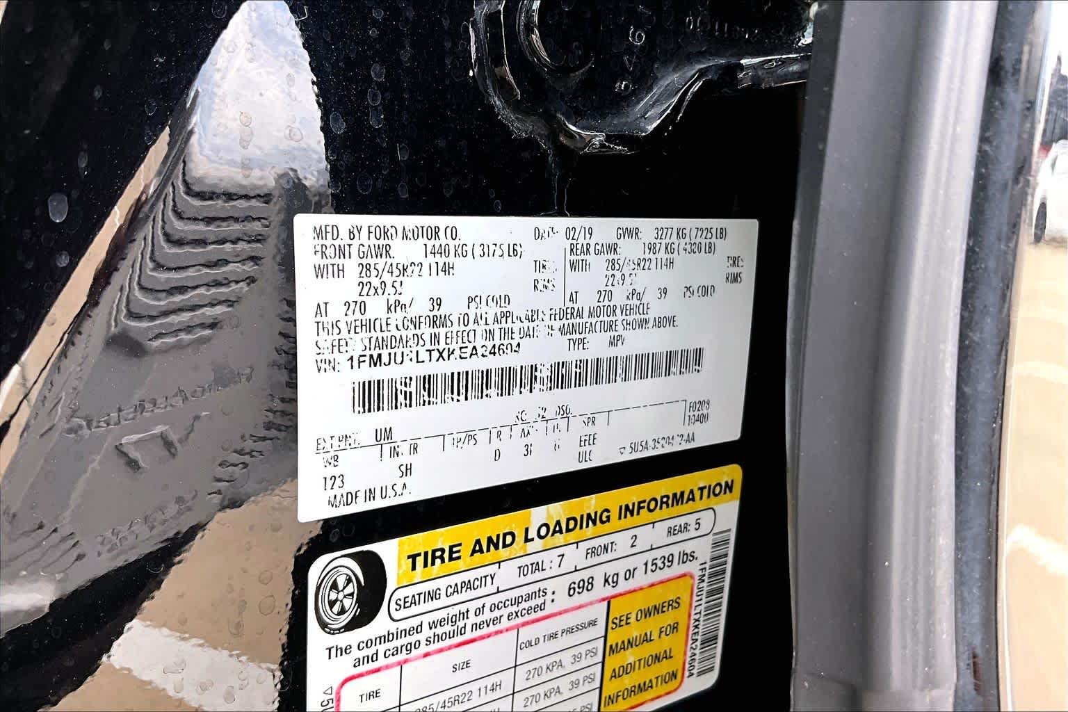 Used 2019 Agate Black Metallic Ford Platinum image 36