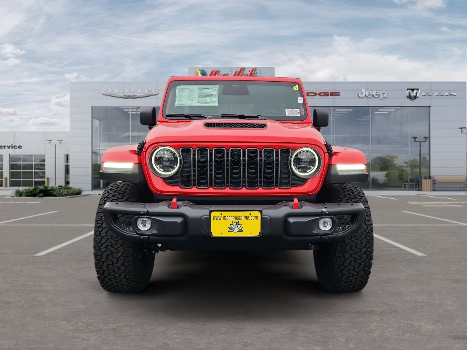 New 2026 Firecracker Red Clear-Coat Exterior Paint Jeep Rubicon X image 8
