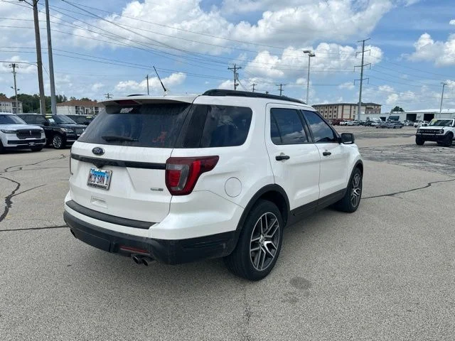 Certified Used 2019 White Platinum Clearcoat Metallic Ford Sport image 4