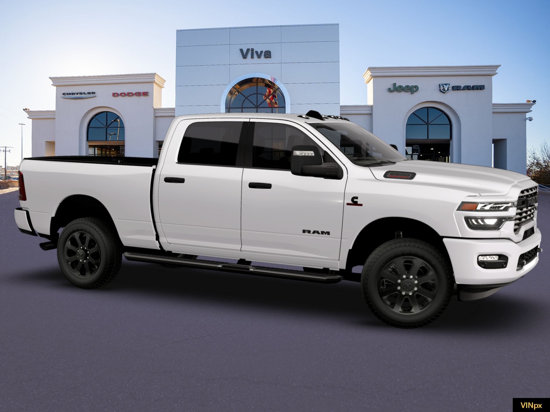 New 2026 Bright White Clear-Coat Exterior Paint RAM Big Horn image 21