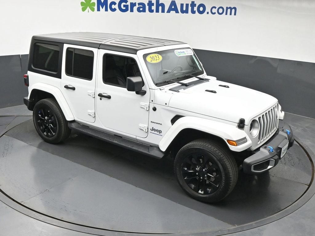 Used 2023 White Jeep Sahara 4xe image 3