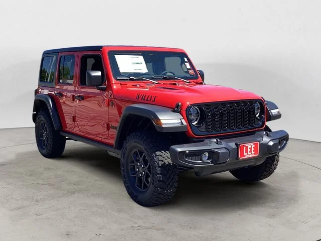 New 2026 Firecracker Red Clearcoat Jeep 4-DOOR WILLYS image 8