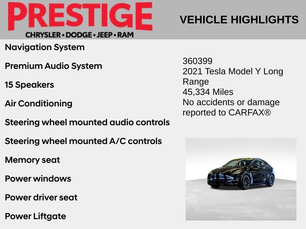 Used 2021 Tesla Model Y Long Range with VIN 5YJYGAEE2MF155004 for sale in Las Vegas, NV