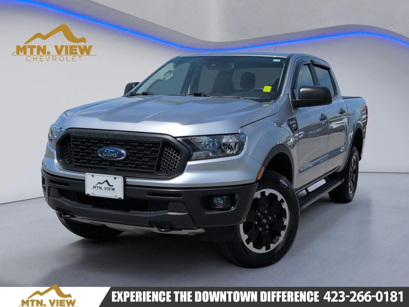 Silver 2021 Ford Ranger XL SuperCrew RWD Pickup Truck 4X2