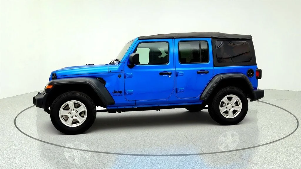 Used 2022 Hydro Blue Pearlcoat Jeep Unlimited Sport S 4x4 image 8